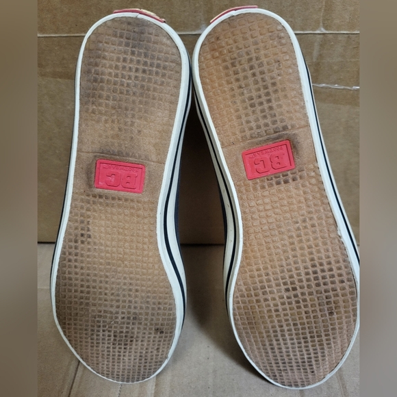 BC Footwear Black Canvas Slip-ons Women Sizw 7.5 - Picture 8 of 9